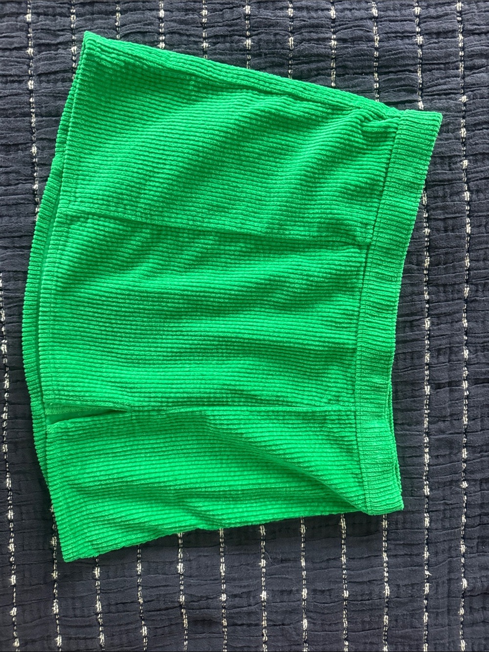 aerie Bright Green Corduroy Skirt